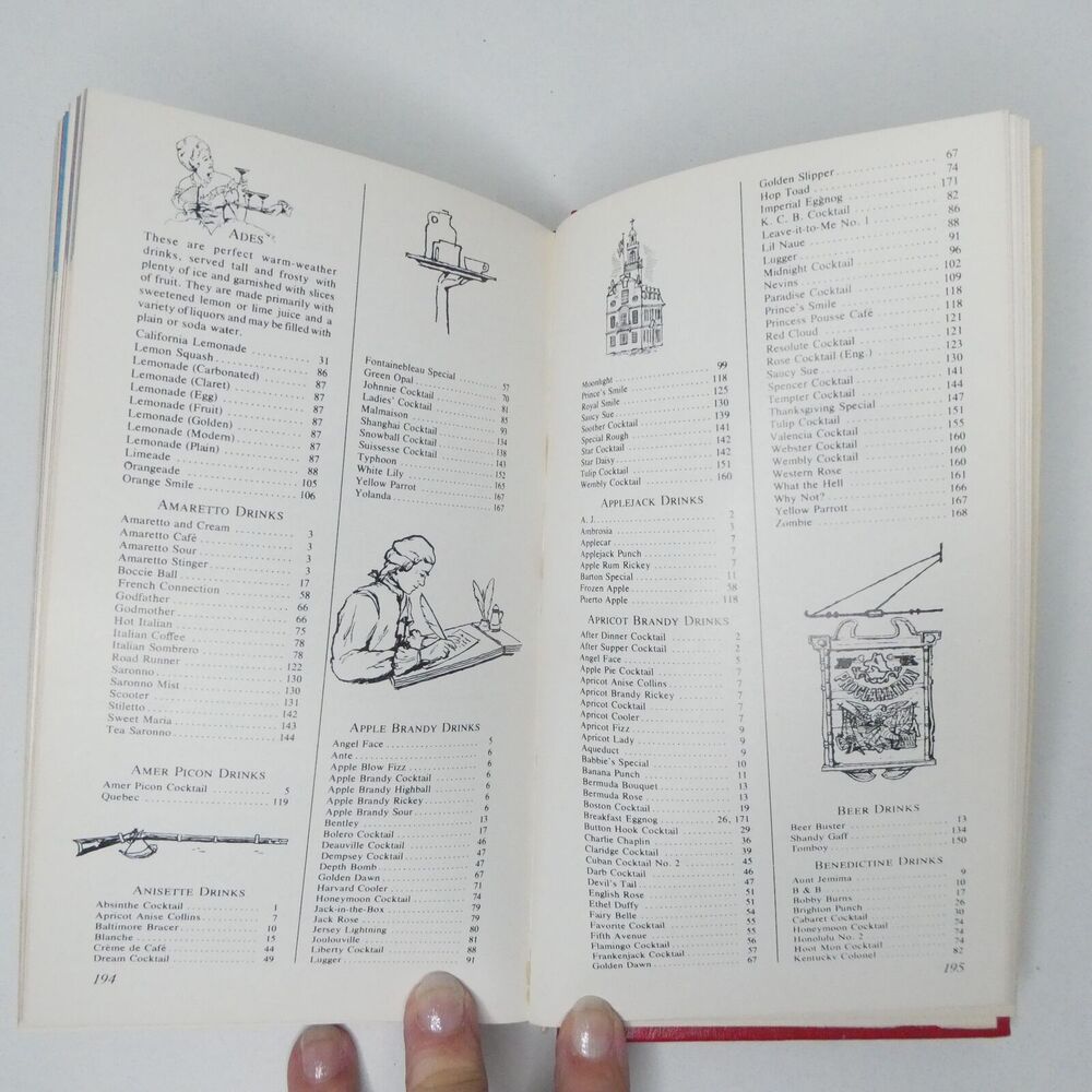 1981 Mr Boston Deluxe Official Bartenders Guide Red 61st Edition Hardcover - Picture 12 of 13